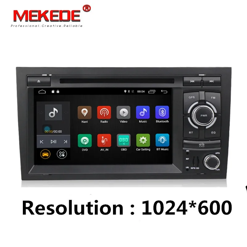 Flash Deal Free shipping! 4G WIFI Android 7.1 CAR GPS Navi for audi A4 2002-2008 S4 RS4 8E 8F B9 B7 With BT RDS DVD multimedia player radio 1