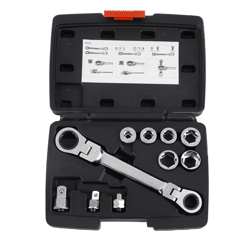 

15IN1 Steel Auto Head Socket Wrench Combination Tool Ratchet Handle Wrench Spanner Set of Hardware Car Repair Hand Tools