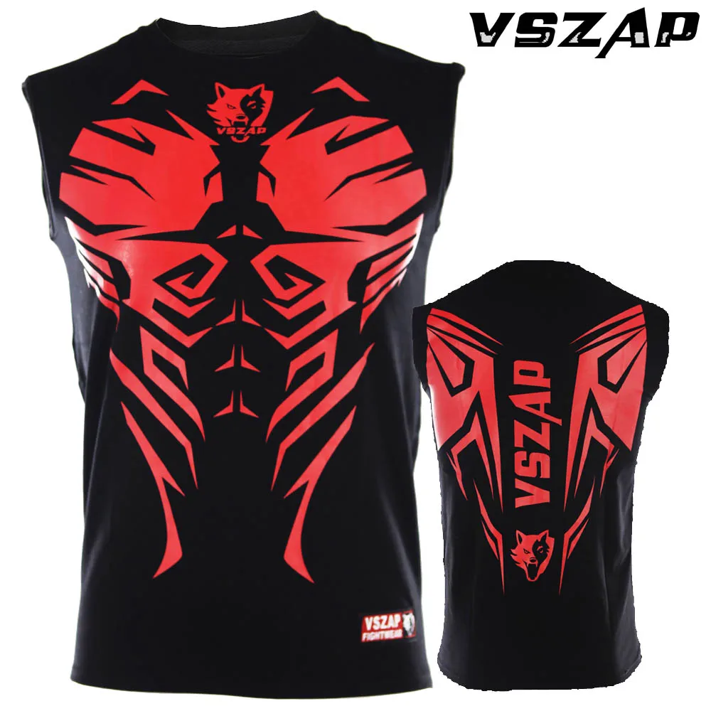 VSZAP-Boxing-Jerseys-MMA-T-shirt-Men-Fitness-Training-Gym-T-Shirt-Combat-Fighting-Wolf-Running