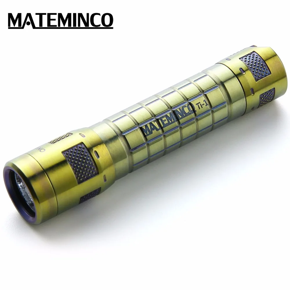 Mateminco Ti1 мини брелок EDC титановый сплав AAA батарея светодиодный фонарик для экстренных ситуаций