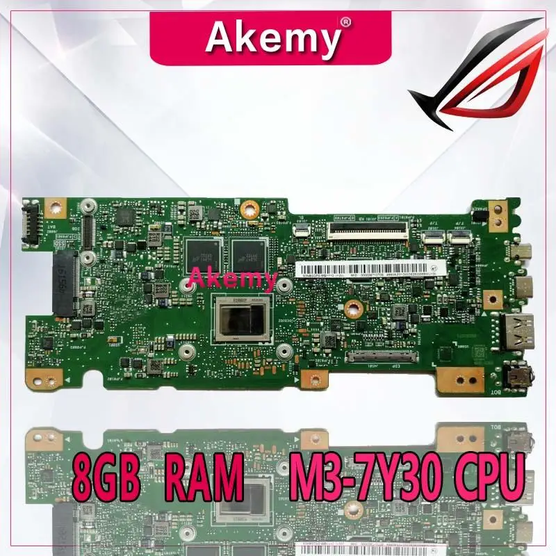 

Akemy UX330CAK 8GB/RAM M3-7Y30 CPU For ASUS ZenBook UX330CA UX330C UX330 laptop motherboard tested 100% work original mainboard