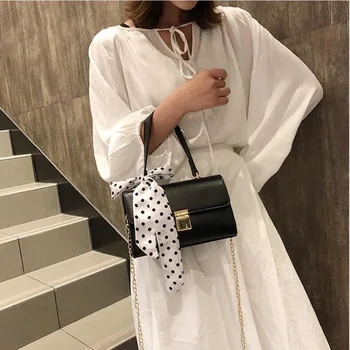 

2019 Shoulder Bag Simple Fashion Chain Leather Handbag Women Women Crossbody Messenger Bags Brand Designer Small Square Bag