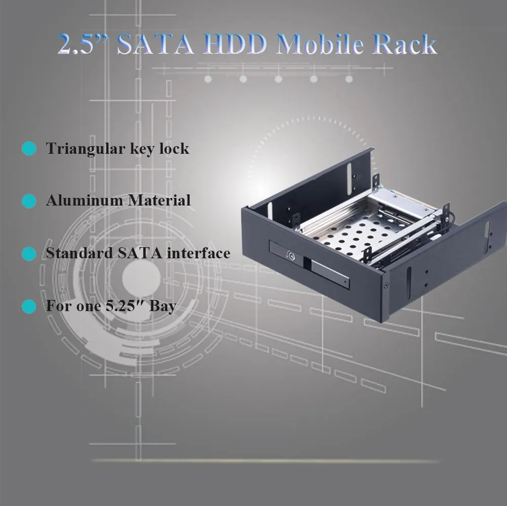 2.5in оптический привод SATA корпус 2,5 жесткий диск чехол лоток для жесткого диска док-станция Внешний hd 2 ТБ hdd mobile rack