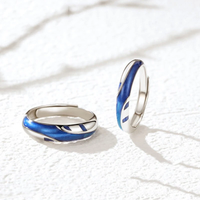 Lysigo 2019 New Arrival 100% S925 Silver Lovers’ Rings Water Mountain Love Ring for Women Engagement Wedding Rings Jewelry Boho (15)