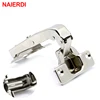 NAIERDI 90 Degree Hydraulic Hinge Angle Corner Fold Cabinet Door Hinges Furniture Hardware For Home Kitchen Cupboard With Screws ► Photo 1/6