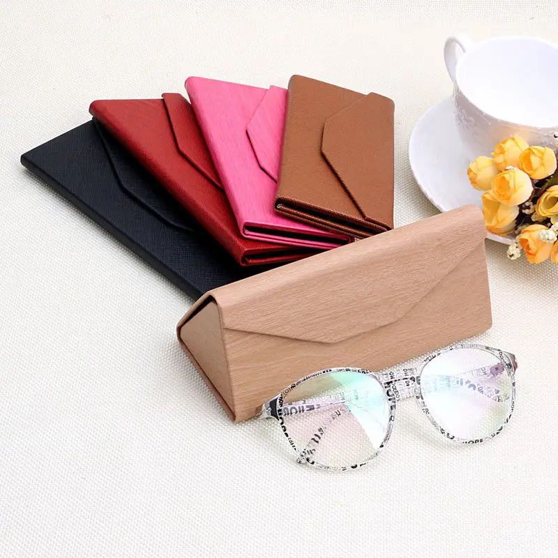 

Protable Light Triangular Fold Case Glasses Eyeglass Sunglasses Protector Box