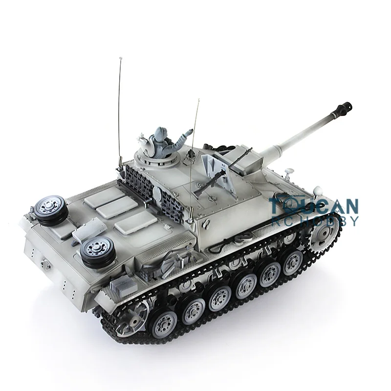 1/16 масштаб HengLong зима снег Немецкий Stug III RTR rc Танк модернизированная металлическая Версия 3868 TH00050