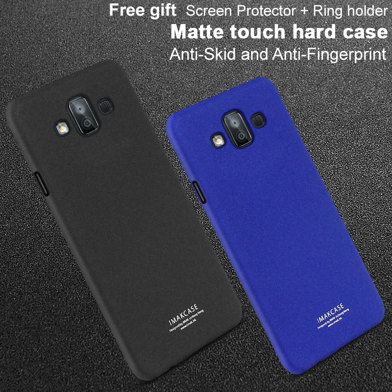 For Samsung Galaxy J7 Duo Case iMak Cowboy Frosted Shell Hard Cover Phone + Screen Protector Film |
