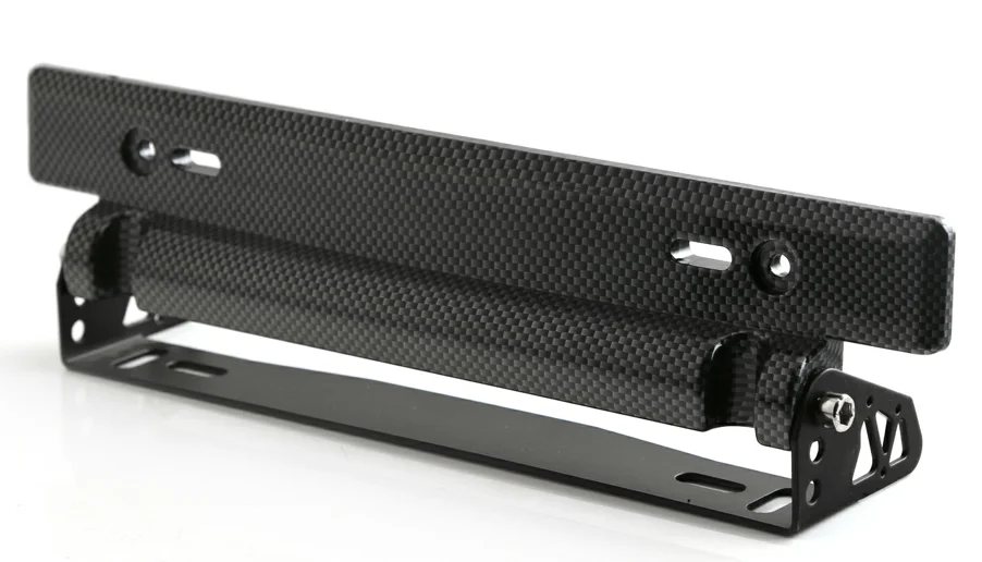 

by DHL or Fedex 100pcs High Quality Racing adjustable Carbon Fiber number License Plate Relocator Frame Bracket Holder