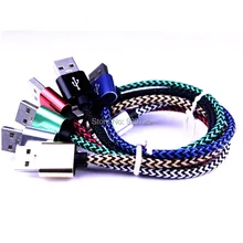 500 шт/партия 20 см тканевый нейлоновый плетеный металлический usb Дата кабель аксессуары связки для мобильного телефона 7 8 5 5S 6 6s
