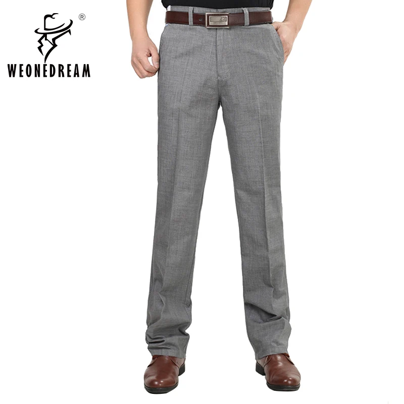 WEONEDREAM/Новинка года; весенние мужские брюки для работы в западном стиле; Прямые мужские деловые повседневные тонкие брюки