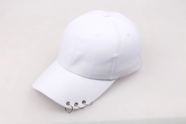 COKK Hip Hop Women's Baseball Cap With Ring Circle Snapback Hats For Men Women Unisex Dad Hat Adjustable Kpop Korean Style Gorra