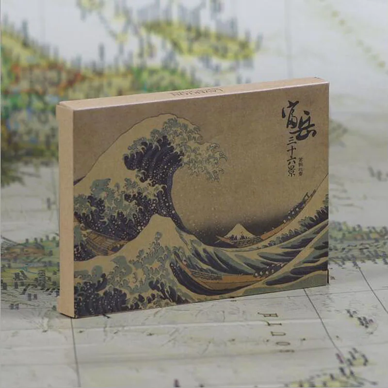 36 шт./лот винтажная черно-белая Крафтовая бумага Katsushika Hokusai &quotFugaku sanjurokkei&quot
