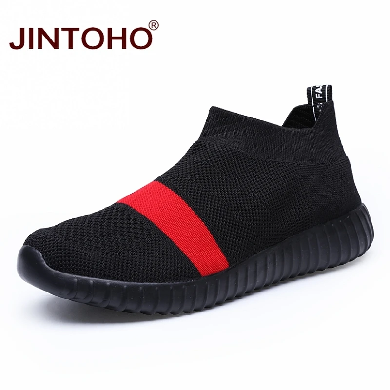 Кроссовки JINTOHO мужские без шнуровки повседневные брендовые лоферы дешевые