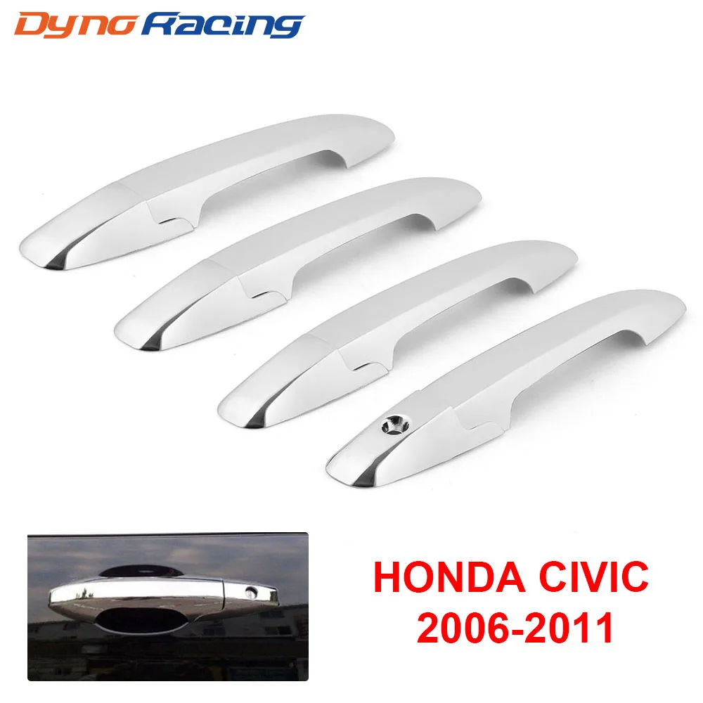 Хромированная дверная ручка Накладка для Honda Civic 4DR седан 2006 2007 2008 2009 2010 2011|Внешние