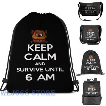 

Funny graphic print shoulder Bags women Five Nights at Freddy's Single shoulder backpack travel for men Gym Bag