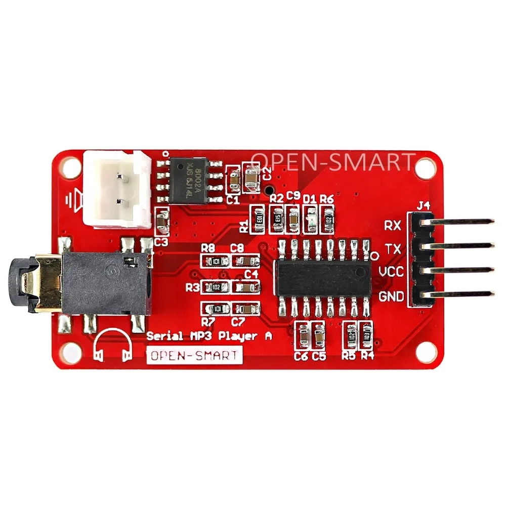 

UART Serial MP3 Music Player Module Onboard 3W Monaural Amplifier / Speaker Socket, Easy to Play MP3 WAV Audio Music for Arduino