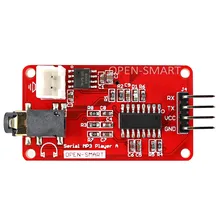 UART Serial MP3 Music Player Module Onboard 3W Monaural Amplifier / Speaker Socket, Easy to Play MP3 WAV Audio Music for Arduino
