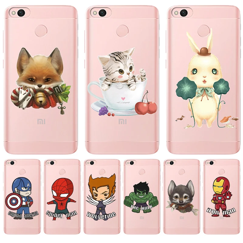 Marvel cartoon For Xiaomi Redmi Mi 3S Pro 4X 4A 5A 5 Plus Note 3 4 6 6A A1 5X A2 6X Lite 8 Pocophone F1 phone case cover Luxury |