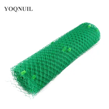 

5yard/lot 2020 New 25CM Green or 22Colors Mix dot birdcage veils fascinator veil DIY Hair hat bridal wedding netting headwear