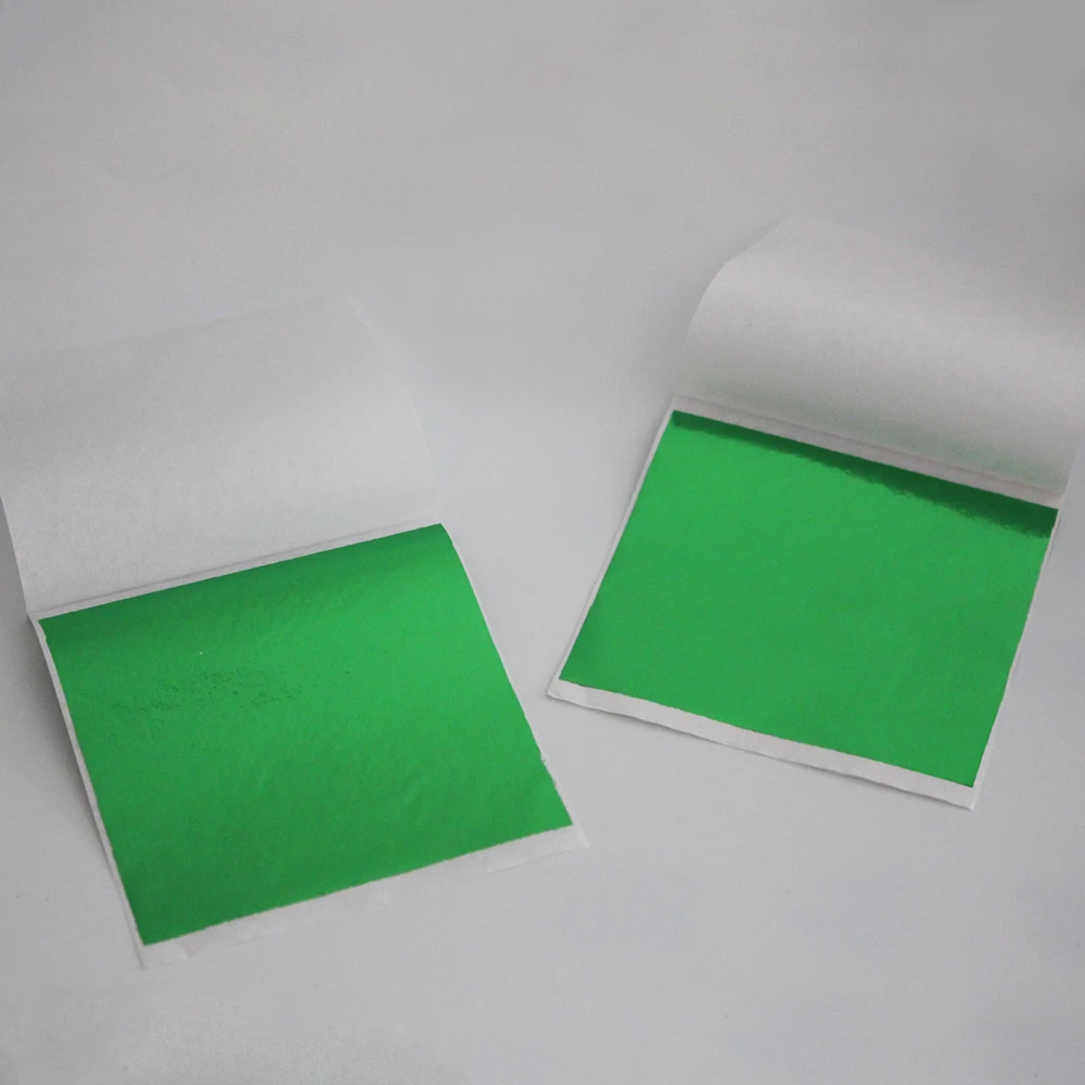 8*8,5 см зеленый тайваньский сплав лист из золотой фольги золочение фольги скрапбук оберточная бумага для мебельных линий стены творчество, рукоделие, Декор