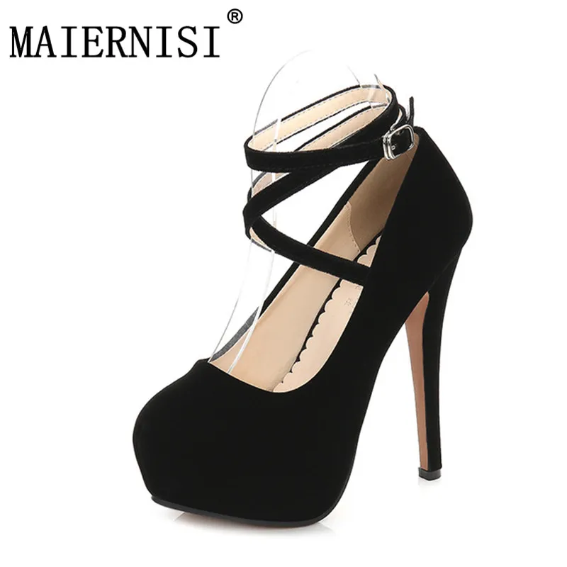 

Women Sexy Fetish High Heels Pumps Platform Large Size 35-46 Suede Wedding Pumps Scarpin Femme Valentine Bridal Shoes