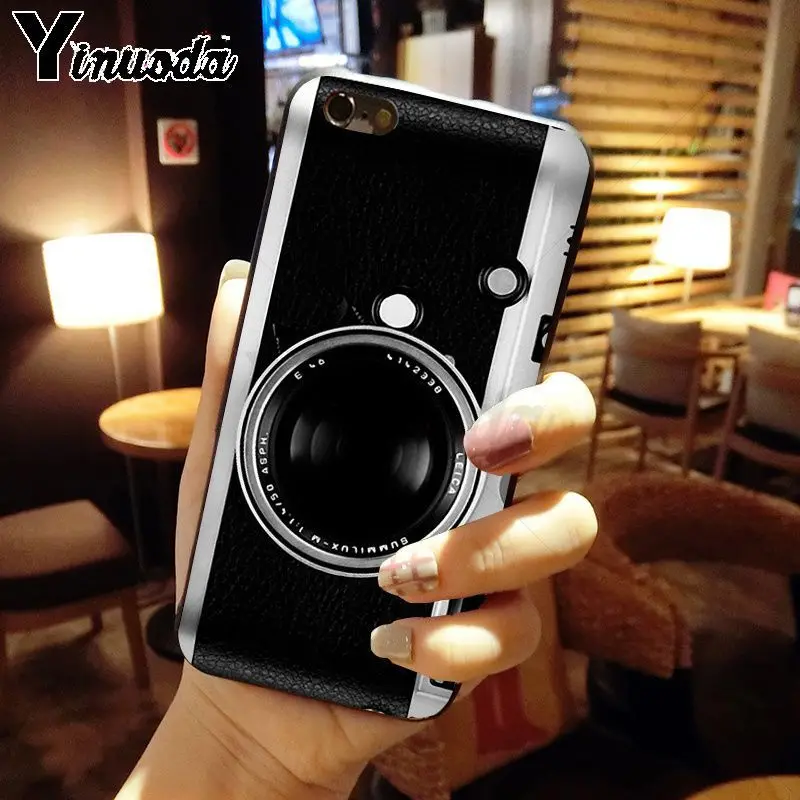 classic retro Black silver vintage camera Design