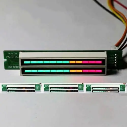 

Dual dc 7-12v Stereo Level indicator DIY Kit LED VU Meter lamps Light