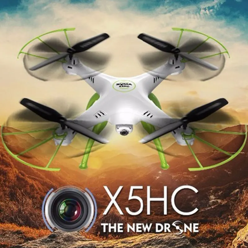 

SYMA X5HC RC Drone 4CH 2.4GHz 6-Axis Drone With 2.0MP HD Camera Headless mode Fixed height Helicopter Toys with color box