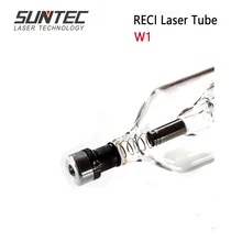 SUNTEC Reci W1 CO2 Laser Tube 75W for CO2 Laser Engraving Cutting Machine Length 1050 Dia. 80mm with Wooden Box Packing efr f2 80w co2 glass laser tube 80mm diameter 1250mm length for co2 laser engraving machine