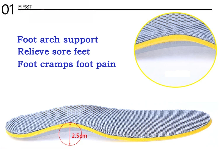 Премиум удобные ортопедические стельки для плоской стопы ортопедические стельки для обуви вставка для поддержки свода Подушечка Для подошвенного фасциита Z02601