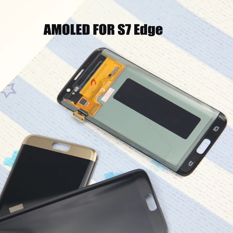 

Super AMOLED For Samsung S7 edge G935F G935A G935FD lcd display with touch screen Digitizer 5.5'' Screen