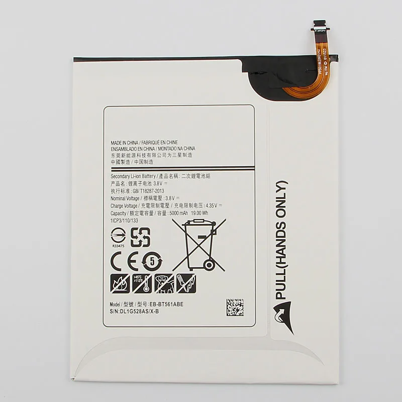 

Guker Replacement Samsung Battery For SAMSUNG Galaxy Tab E SM-T560 T560 T561 Genuine Tablet Battery EB-BT561ABE 5000mAh