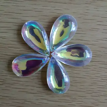 

38mm 60pieces Coating AB Water Drop used chandelier lighting parts Pendant ornaments Lamp used for Ceiling
