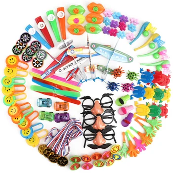 

100Pcs Children Birthday Party Giveaways Prizes Assorted Small Toys Set Support Kid Playing With Friend Having Fun Kit