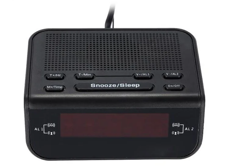 Прикроватный электронный будильник и радиоприемник Портативный FM/AM с цифровым