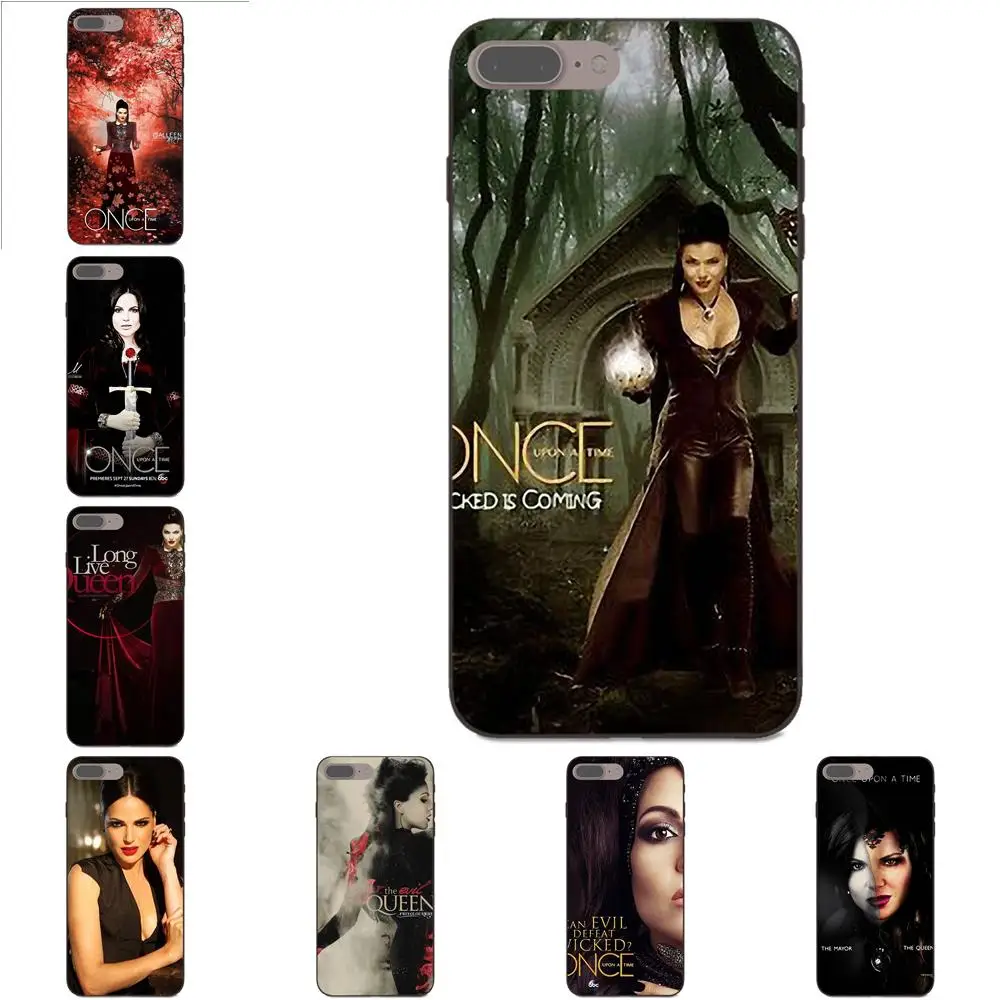 

For Apple iPhone 4 4S 5 5S SE 6 6S 7 8 Plus X XS Max XR Soft Silicone TPU Black Phone Case Once Upon A Time Regina Mills