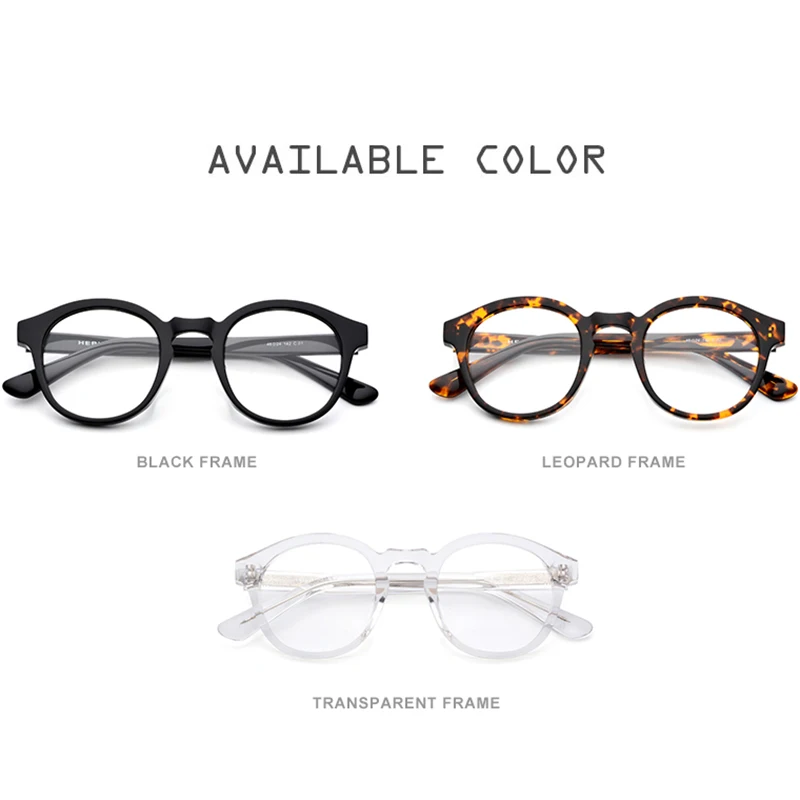 Acetate Optical Glasses Frame Men Full Vintage Round Prescription Eyeglasses 2019 New Women Nerd Spectacles Retro Eyewear|Женские очки