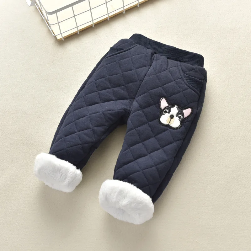 Children Winter Pants Fashion Boys Girls Cotton Cartoon Thick Warm Trousers Waterproof Pants 2-7 Years Baby Kid Pant - Цвет: picturecolor