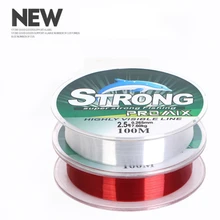 100 м рыболовная леска нейлоновая нить красный палантин плетеный провод прозрачная Нейлоновая Леска плетеная рыболовная проволока удочка