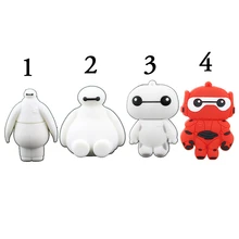 Free Shipping Full Capacity Big Hero 6 BAYMAX USB Flash Drive PenDrive 4GB 8GB 16GB 32GB Mini Cute Memory Stick Special Gift