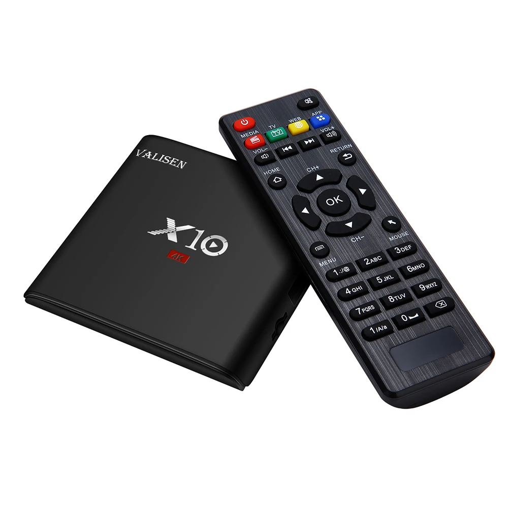 ТВ приставка X10 Android 7 1 Amlogic S905W 2 Гб ОЗУ + 16 ПЗУ четырехъядерный WIFI 4K * 2K HD Смарт