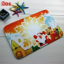 Квалифицированный Рождественский HD Печатный Нескользящий Впитывающий Коврик для ванны Водонепроницаемые Декоративные наклейки для унитаза набор коврик tapis Туалет D48SE7A