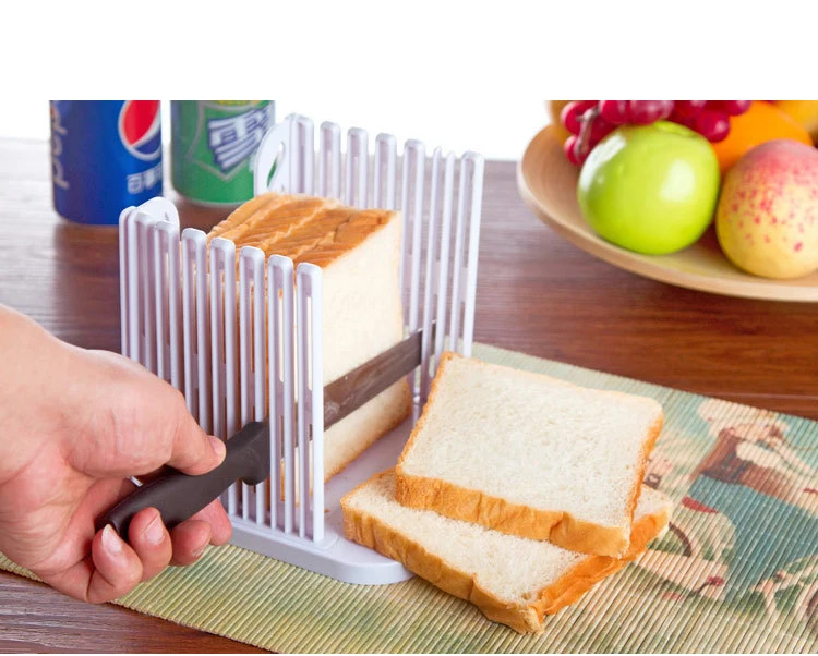 Plastic Toast Bread Slicer Baked Bread Tools Uniform size Sliced Sliced bread holder Guide