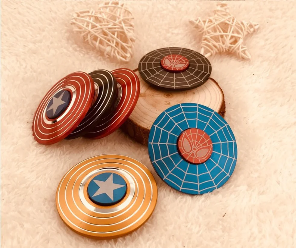 Спиннер Fidget американский капитан подшипник паук палец ручной гироскоп вращение