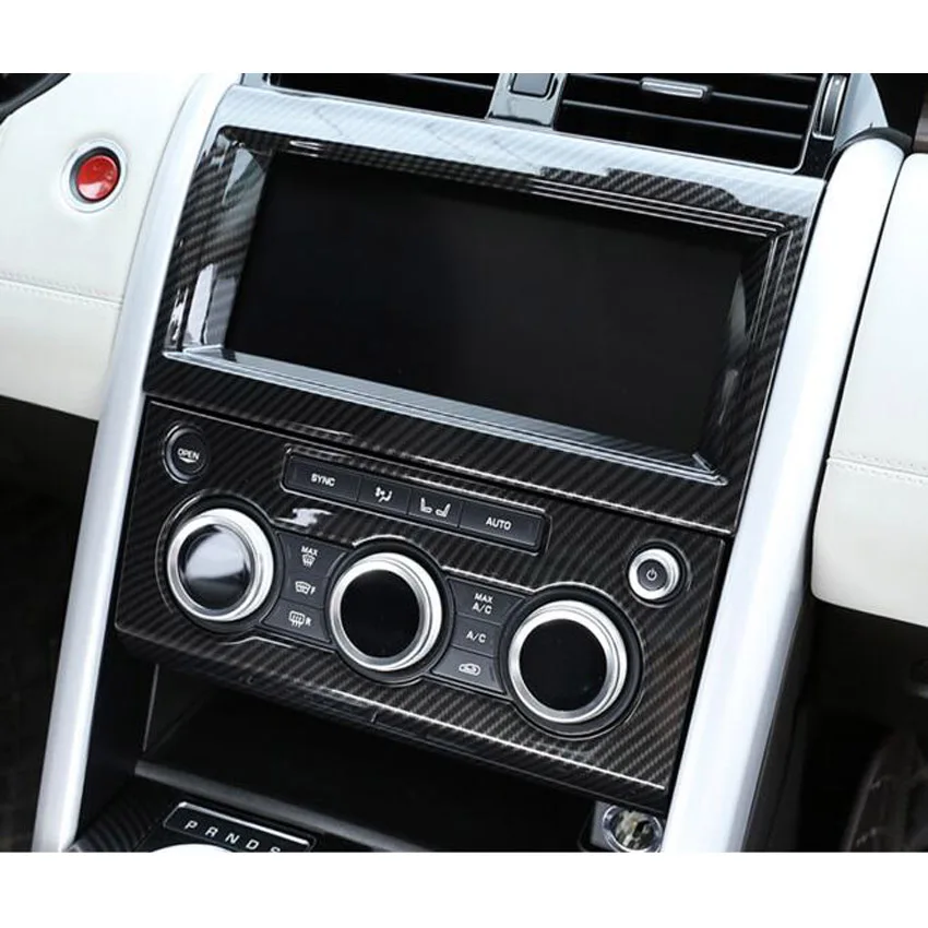 Para Land Rover descubrimiento 5 HSE volumen del coche GPS navegación marco cubierta ajuste bisel estilo pegatina autopartes interiores ABS el más nuevo