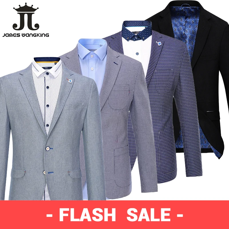 

[- Flash Sale -] Mens Blazers Foreign Trade Factory Tail Single Brand Suit jacket Spring and Autumn Men's Casual Blazer Male