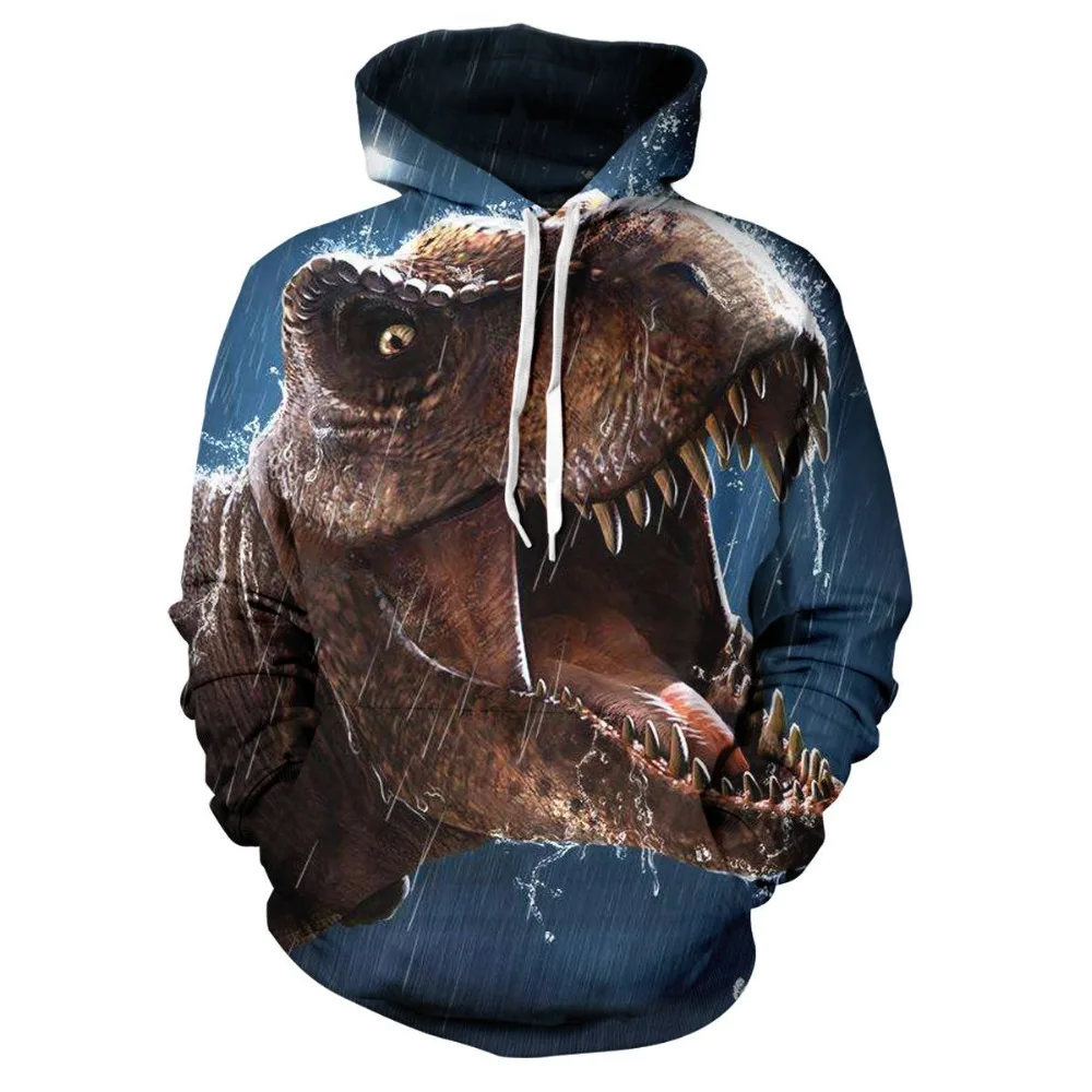 

2019 new funny Jurassic Park Sweatshirt Men Women Pullover Fleece Hoodie Vintage Style lepin jurassic world2 the dinosaur Jacket