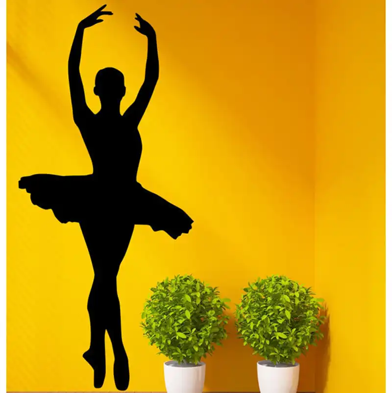 Detail Feedback Questions about Ballet Dancer Silhouette Removable