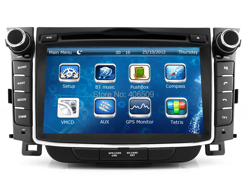 Excellent In Dash Car DVD Player GPS Navigation for Hyundai i30 / Elantra GT with Navigator Bluetooth Radio Stereo USB SD AUX Audio 1